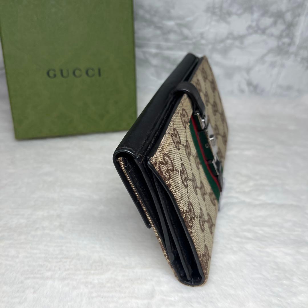 GUCCI GG キャンバス ジャッキー シェリーライン ウォレット