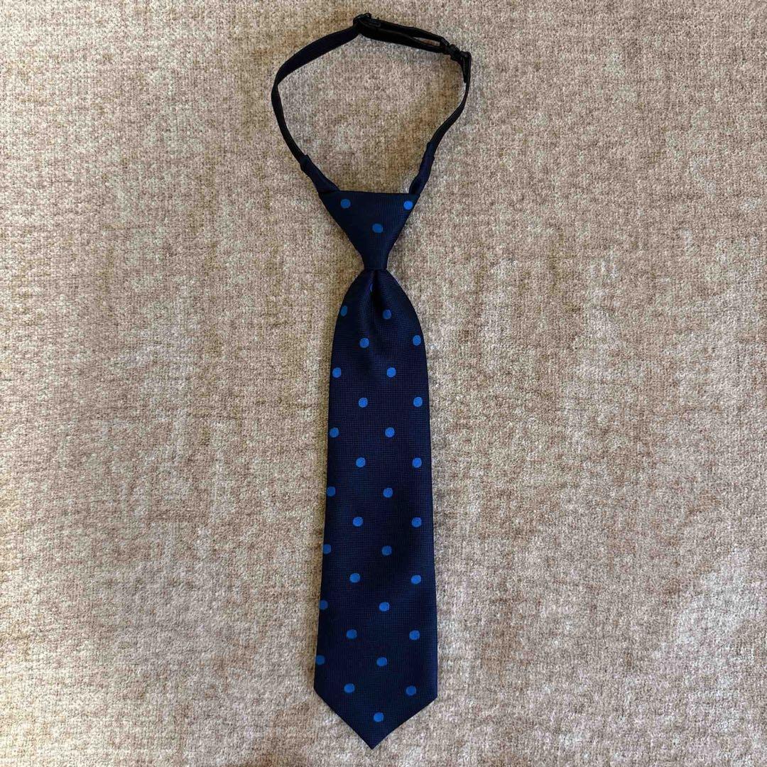 ネイビー チェック柄 男の子 ブレザーとハーフパンツ スーツセット 120cm