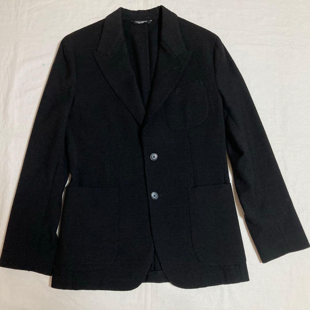 美品DOLCE & GABBANA ドルチェアンドガッバーナ 羊毛　ジャケット黒
