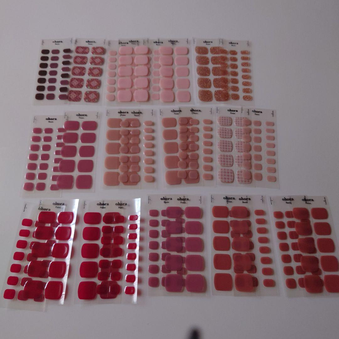 ohora ネイルシール セット 多色まとめ売り新古100シート