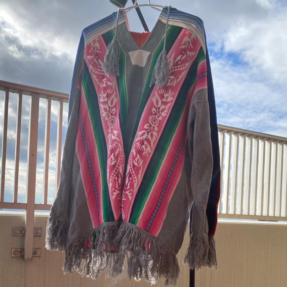 sacai 16SS フリンジニットパーカー フーディ サカイ