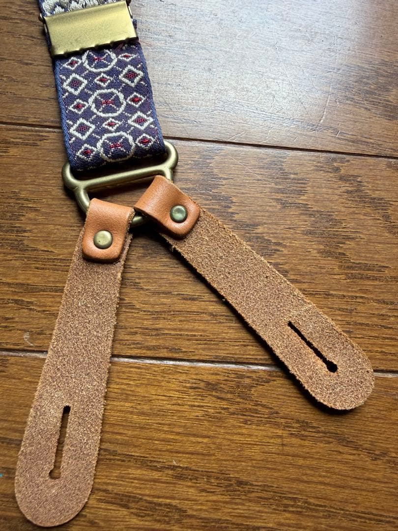 ポロラルフローレン サスペンダー 総柄 ラビットイヤー 真鍮金具