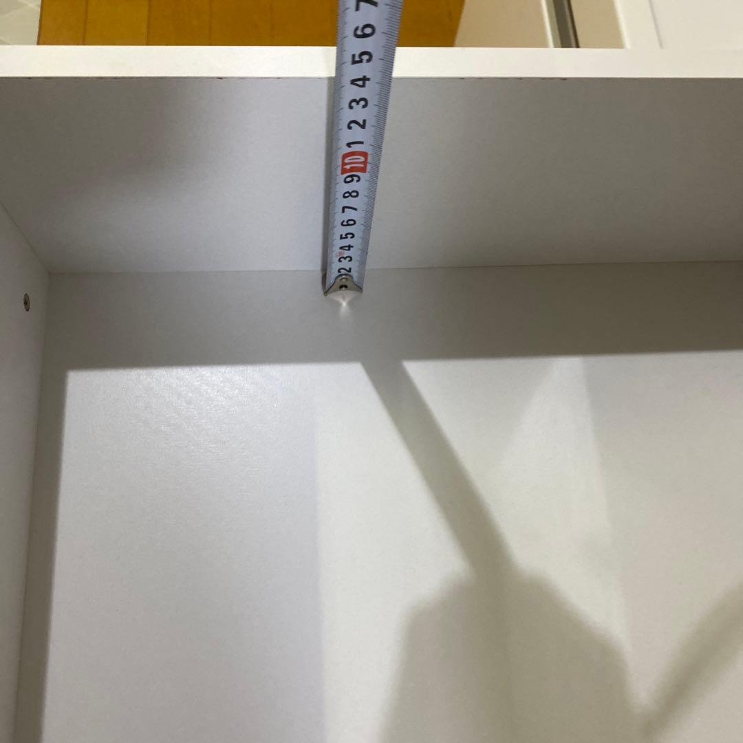 ホワイト 引き出し式キッチン収納 3段