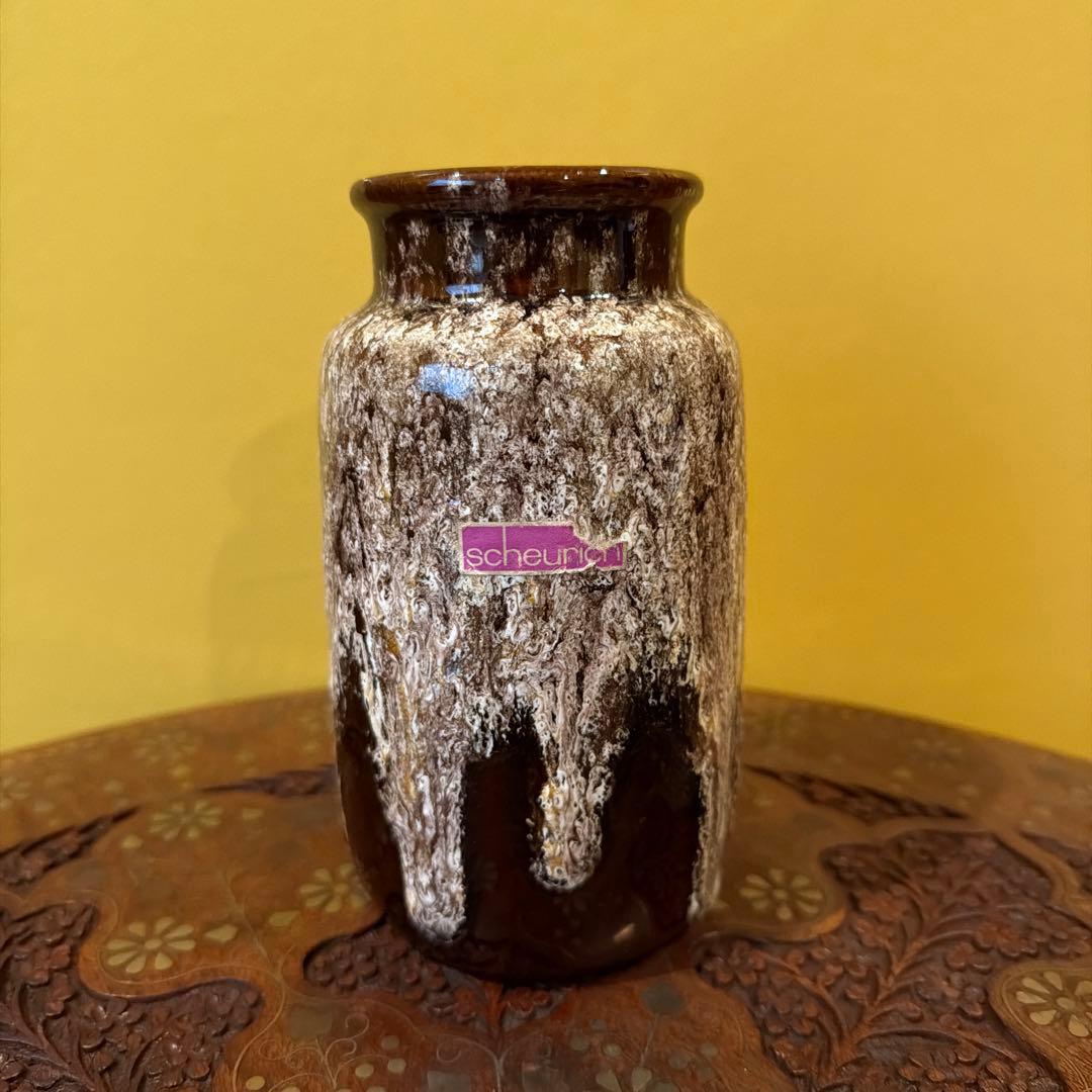 【hkさま専用】西ドイツ製　ファットラバ　ビンテージ花瓶