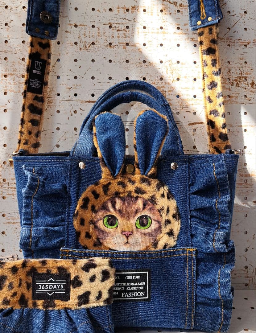 ゆ*ら様 コヤンイサムチョンリトルサンダーデニムリメイクトートバッグ&ポーチ&シ