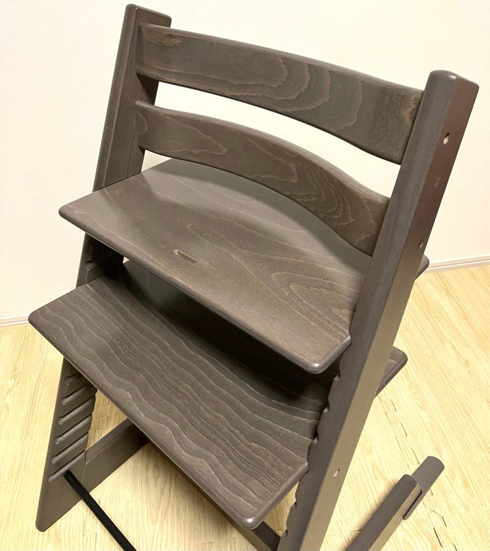 ✨美品✨送料無料 ストッケ トリップトラップ ベビーガード付 ヘイジーグレー