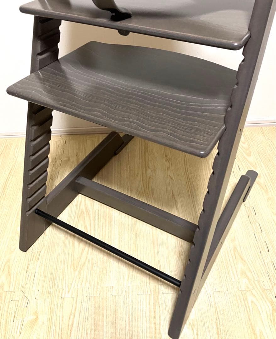 ✨美品✨送料無料 ストッケ トリップトラップ ベビーガード付 ヘイジーグレー