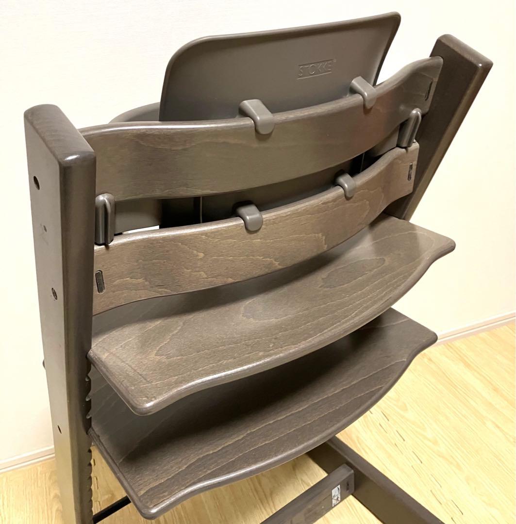 ✨美品✨送料無料 ストッケ トリップトラップ ベビーガード付 ヘイジーグレー