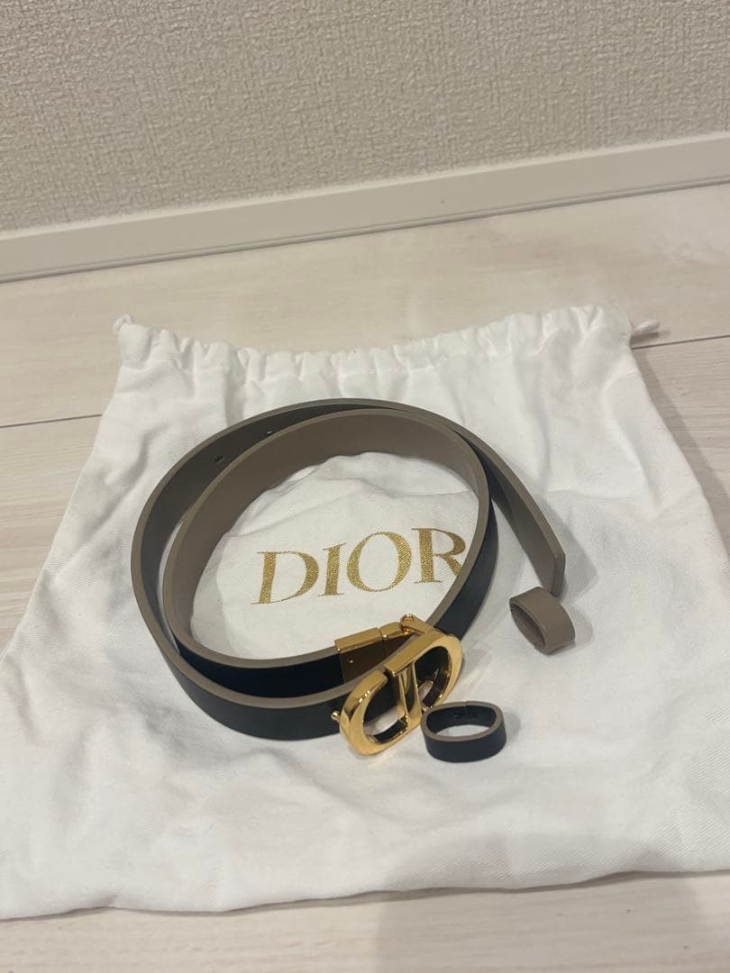 【正規品】ディオール 30 Montaigne リバーシブルベルト 20mm