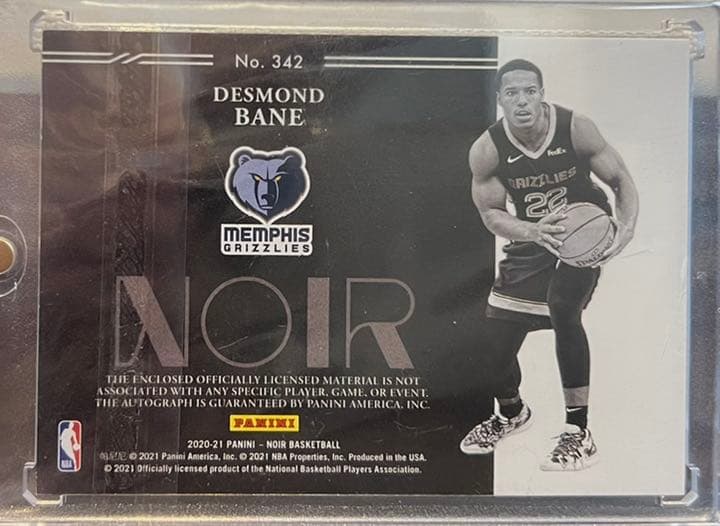 Desmond Bane RC rookie auto jersey /99シリ