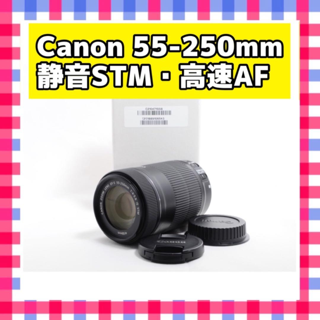❤静音・高速AF❤Canon EF-S 55-250mm STM❤手ぶれ補正付❤