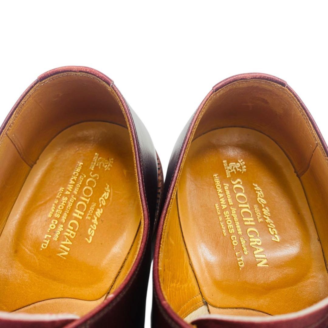 【美品】SCOTCH GRAIN スコッチグレイン Uチップ ダービーシューズ
