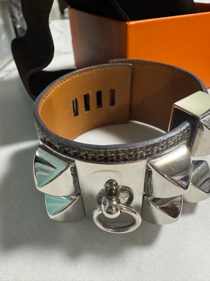 HERMES コリエドシアンブレスレット オンブレリザード