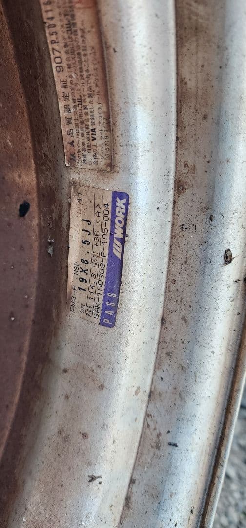 た*お様 work　シュヴァード　19インチアルミホイールタイヤ付き！！