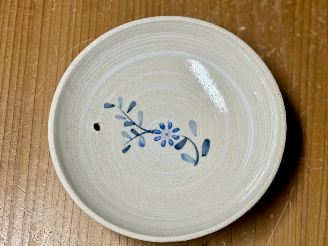 再値下　新品　萬古焼　７号土鍋土鍋　セラミック加工　染付唐草　IH直火OK