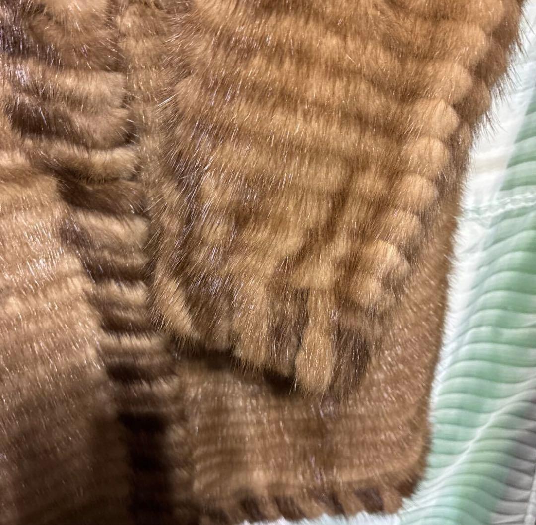 ミンク　ハーフコート　リアルファー