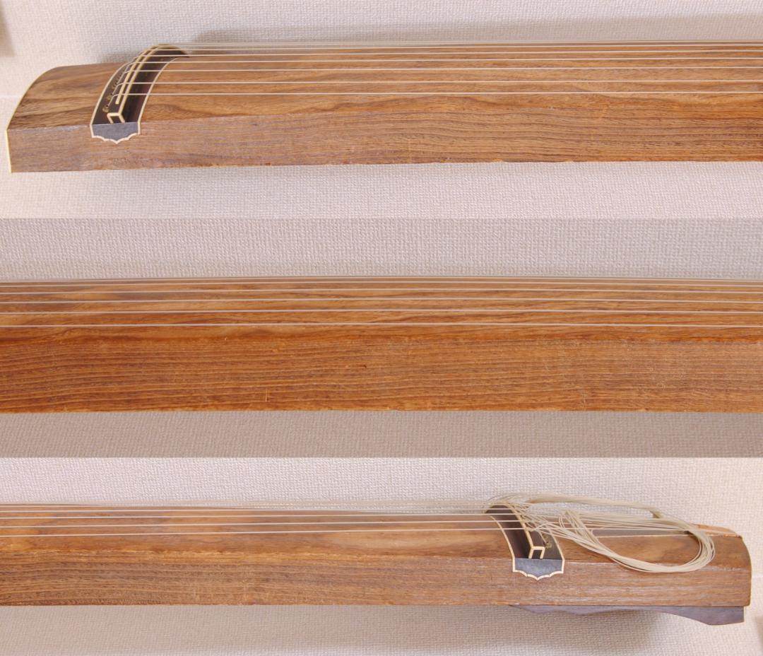 琴 くり甲 綾杉彫 箏 和楽器 刳甲 金 蒔絵 光山 花押