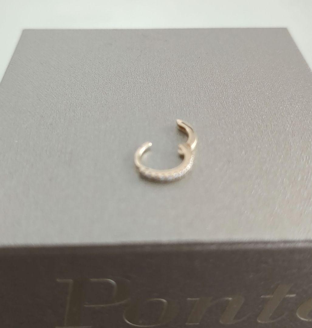 ととろ①　ポンテヴェキオ　K18YGダイヤモンドピアス