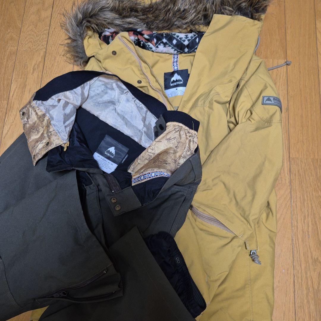BURTON スノーボードウェア M イエロー