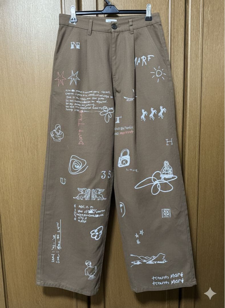 【Knuth Marf】high waist tattoo pants