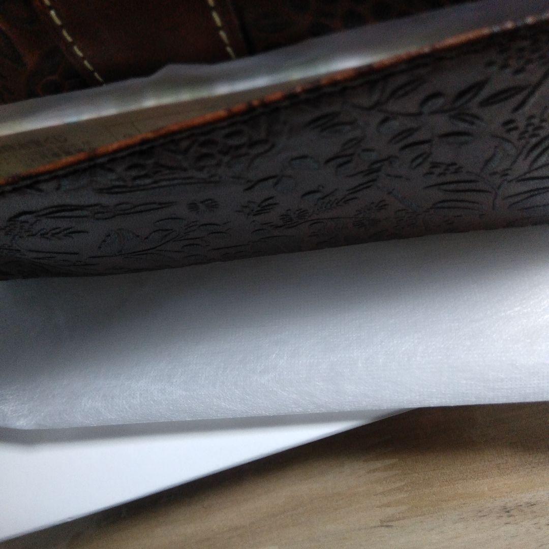 Dakota のイタリア製牛革ミモザ花柄 長財布