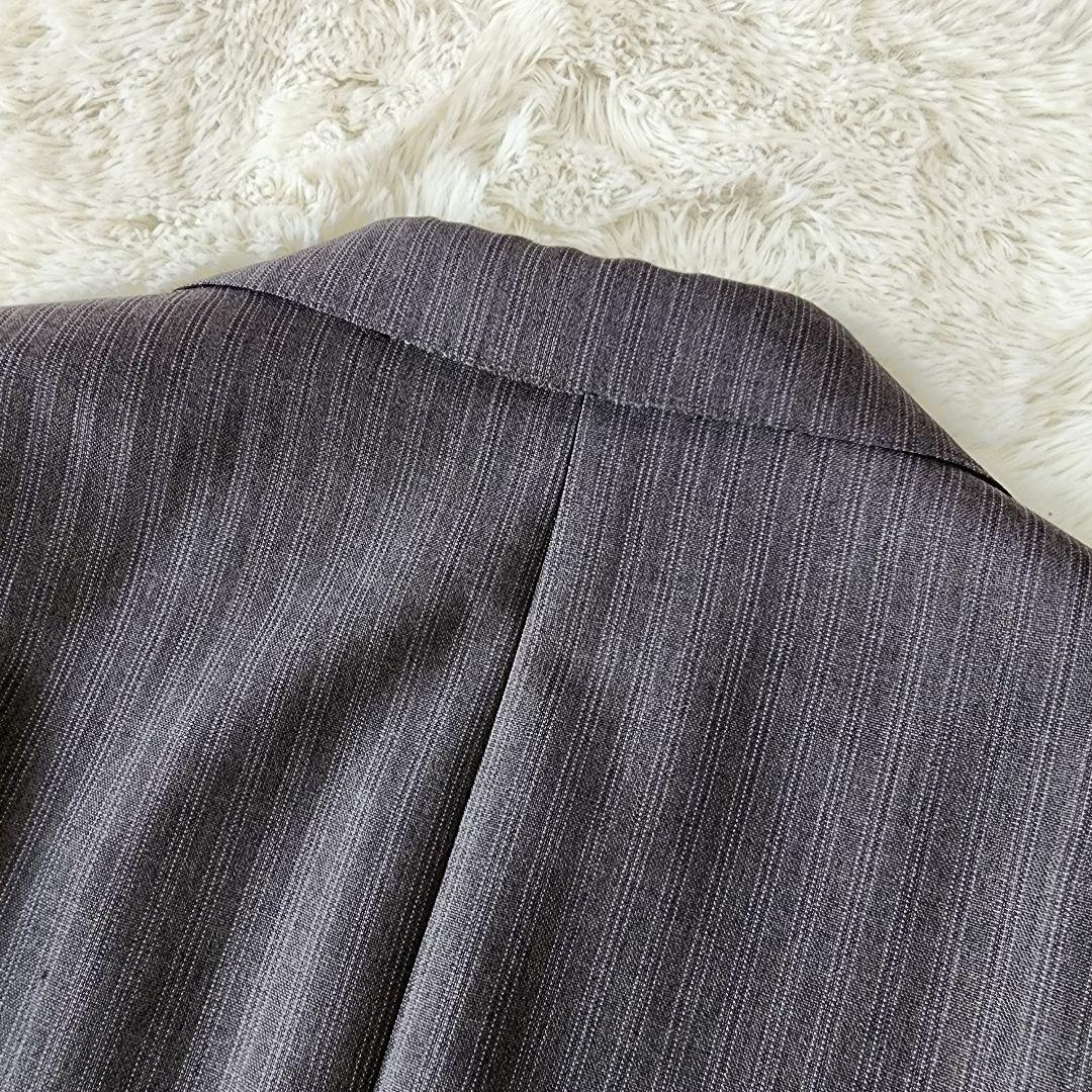 【未使用】ジェイプレス スーツ bower roebuck ストライプ グレー系