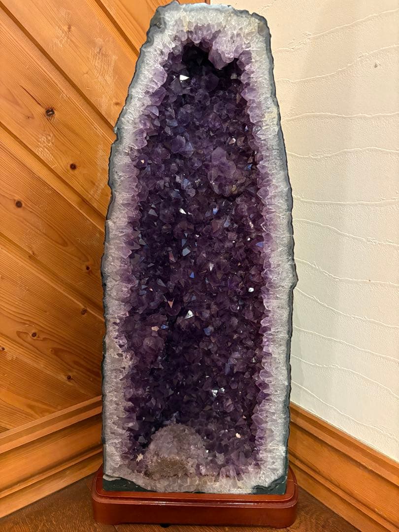 天然石　アメジスト 紫水晶 パワーストーン高さ約47.5cm