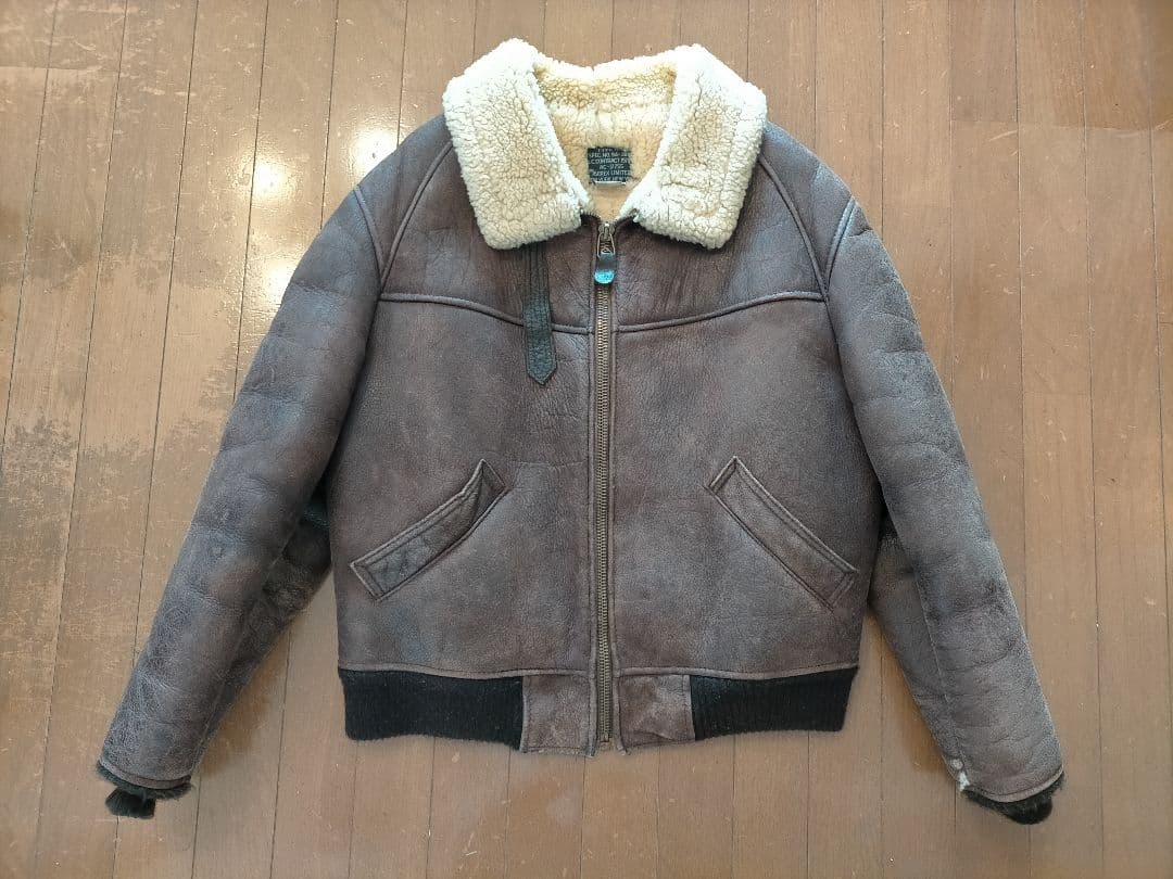 AVIREX アピレックス B-6 ブラウンレザーフライトジャケット