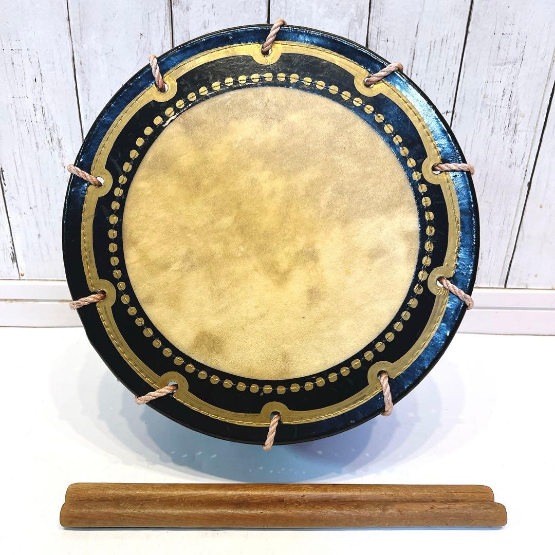 【良品】締め太鼓　30cm×15cm 打楽器　和太鼓