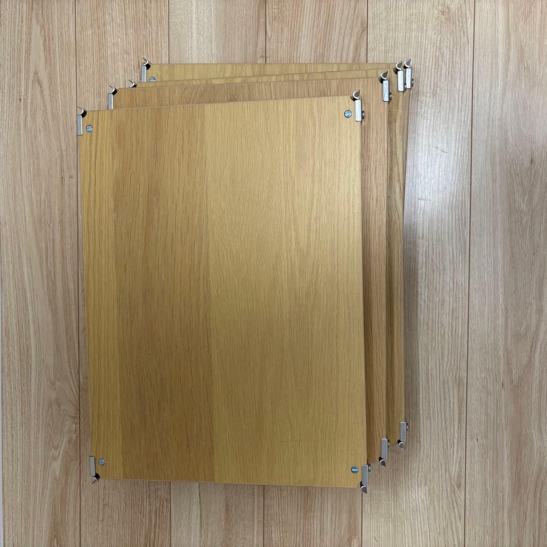 【棚板5枚セット】ステンレスユニットシェルフ　追加棚　オーク材　幅５６ｃｍタイプ