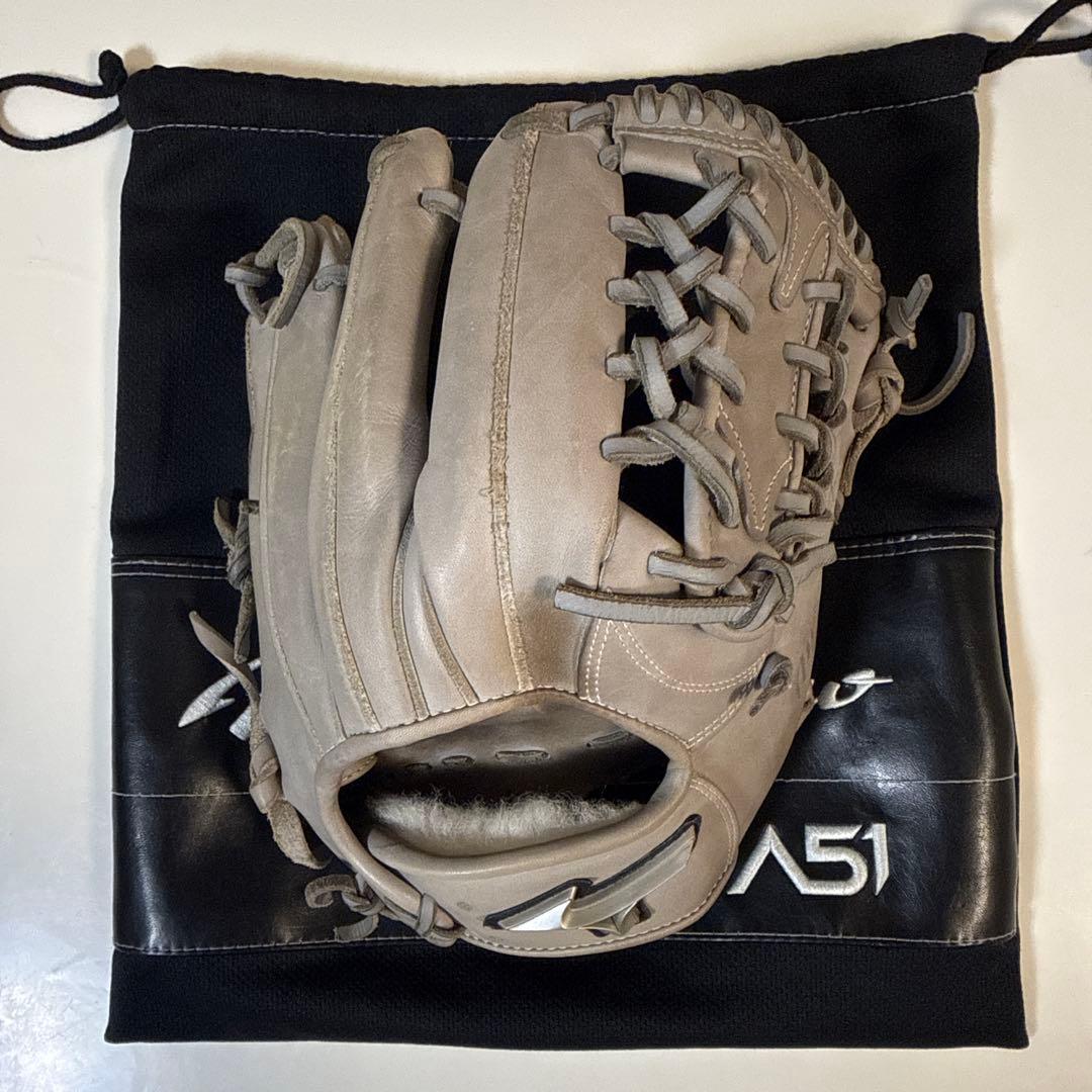 最終値下げします。ミズノプロ　A51 内野手用　軟式グローブ