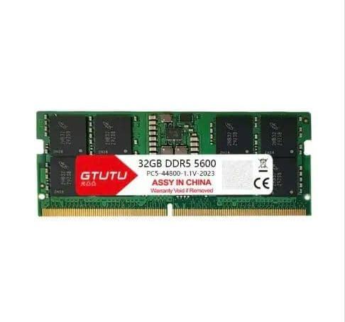 32GB DDR5 4800MHz メモリ ノートPC Micron製チップ搭載