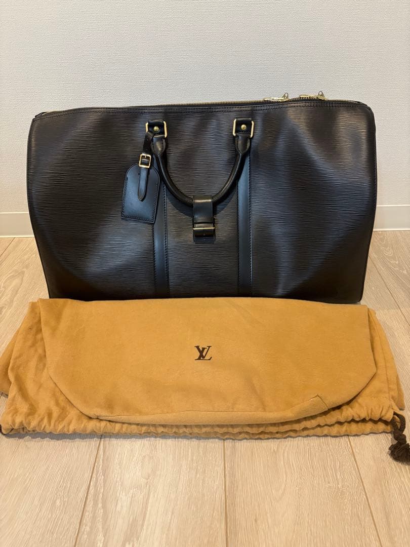 Louis Vuitton エピレザー ボストンバッグ ブラック