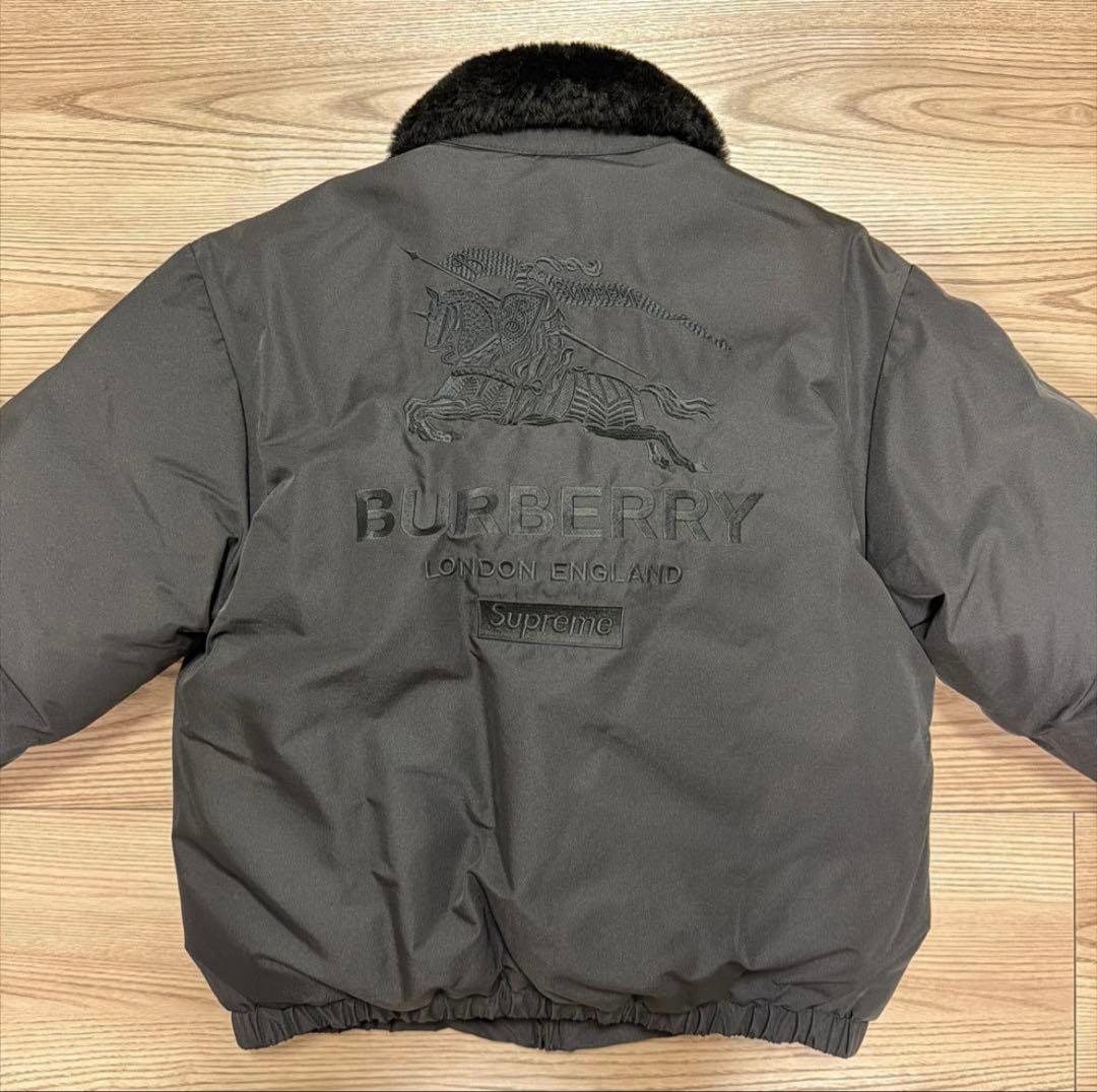 ジャケット・アウター Supreme Burberry Shearling Collar Down