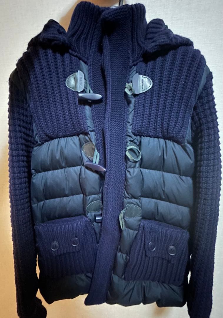 【ニコちゃん】Bark ダウン ニット ネイビー 44