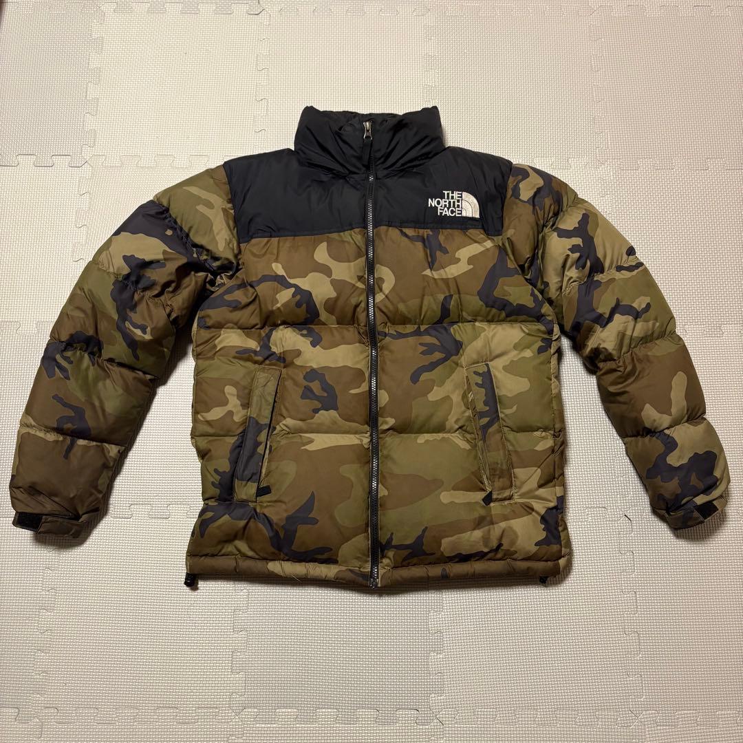 【最終値下】THE NORTH FACE　L 迷彩ヌプシダウンジャケット