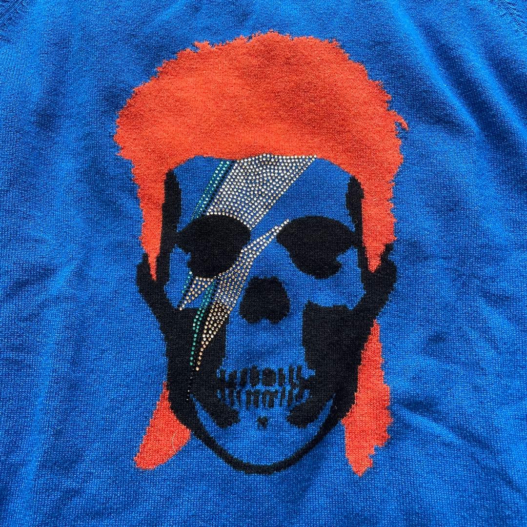 【新品】ルシアンペラフィネ デヴィッドボウイ スカル セーター S カシミヤ