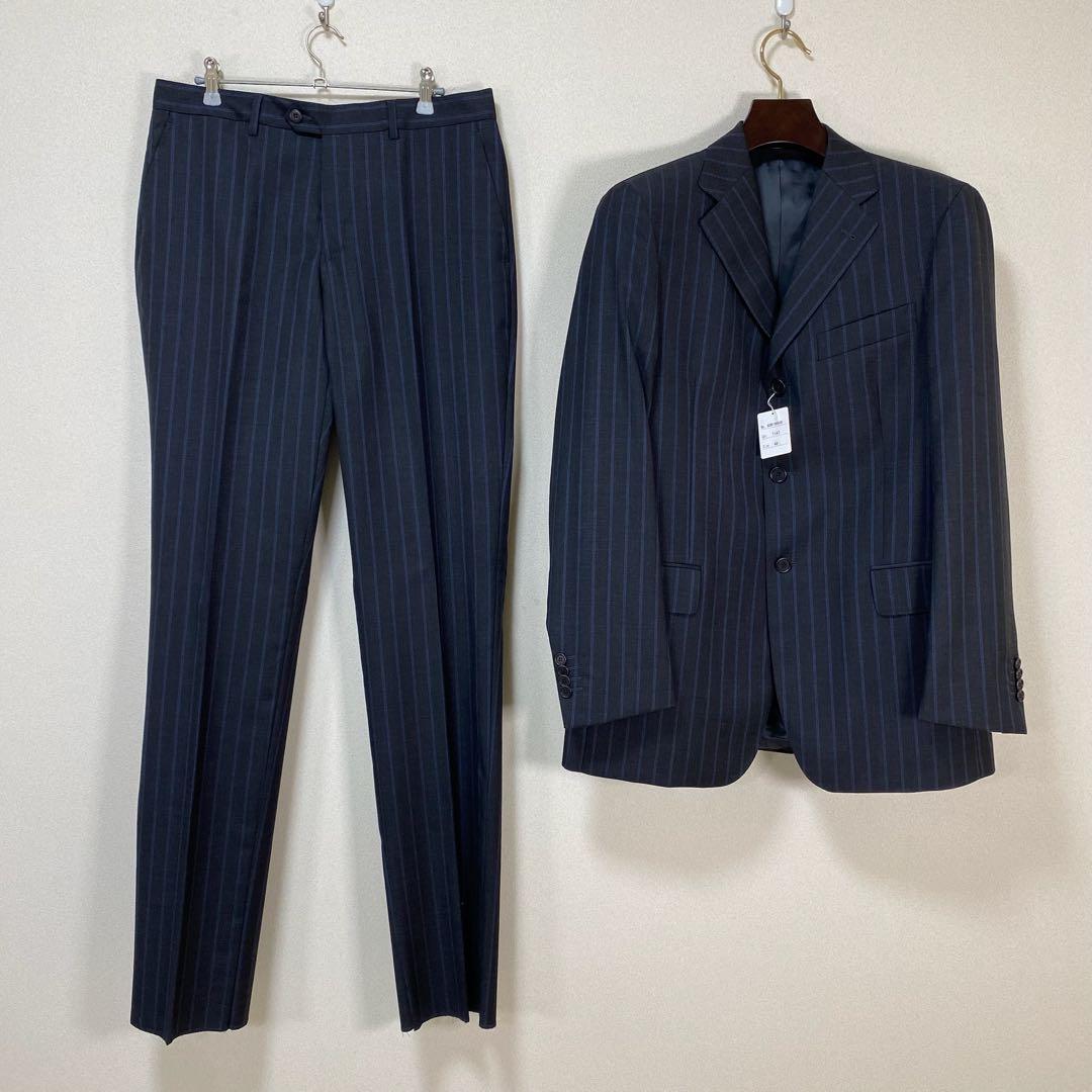 タリアトーレ　Super120’s 3B スーツ グレー系 ストライプ 48