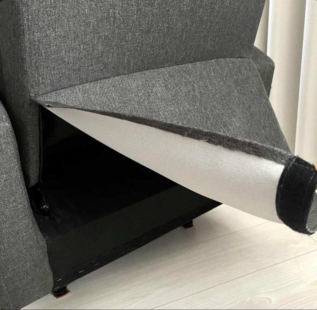 グレー ファブリック DORIS ドリス リクライニングチェア ソファ 1人用