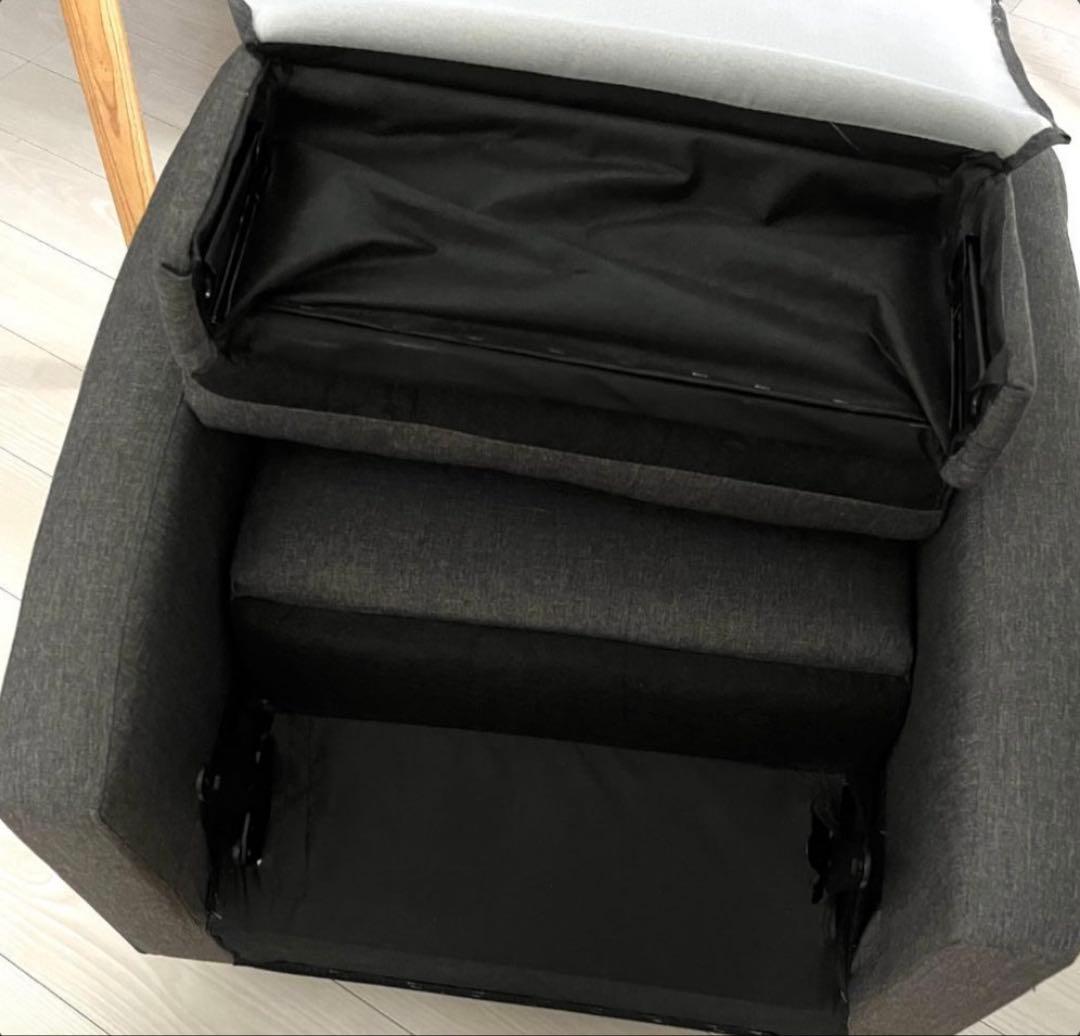 グレー ファブリック DORIS ドリス リクライニングチェア ソファ 1人用