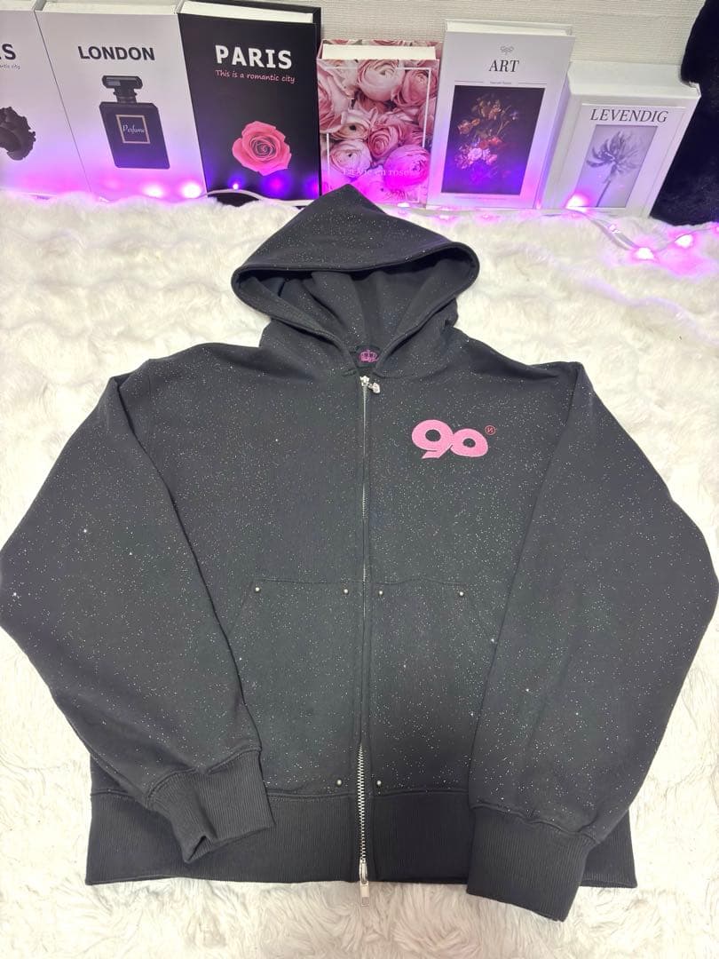 トップス 9090 Logo Glitter Gip Foodie