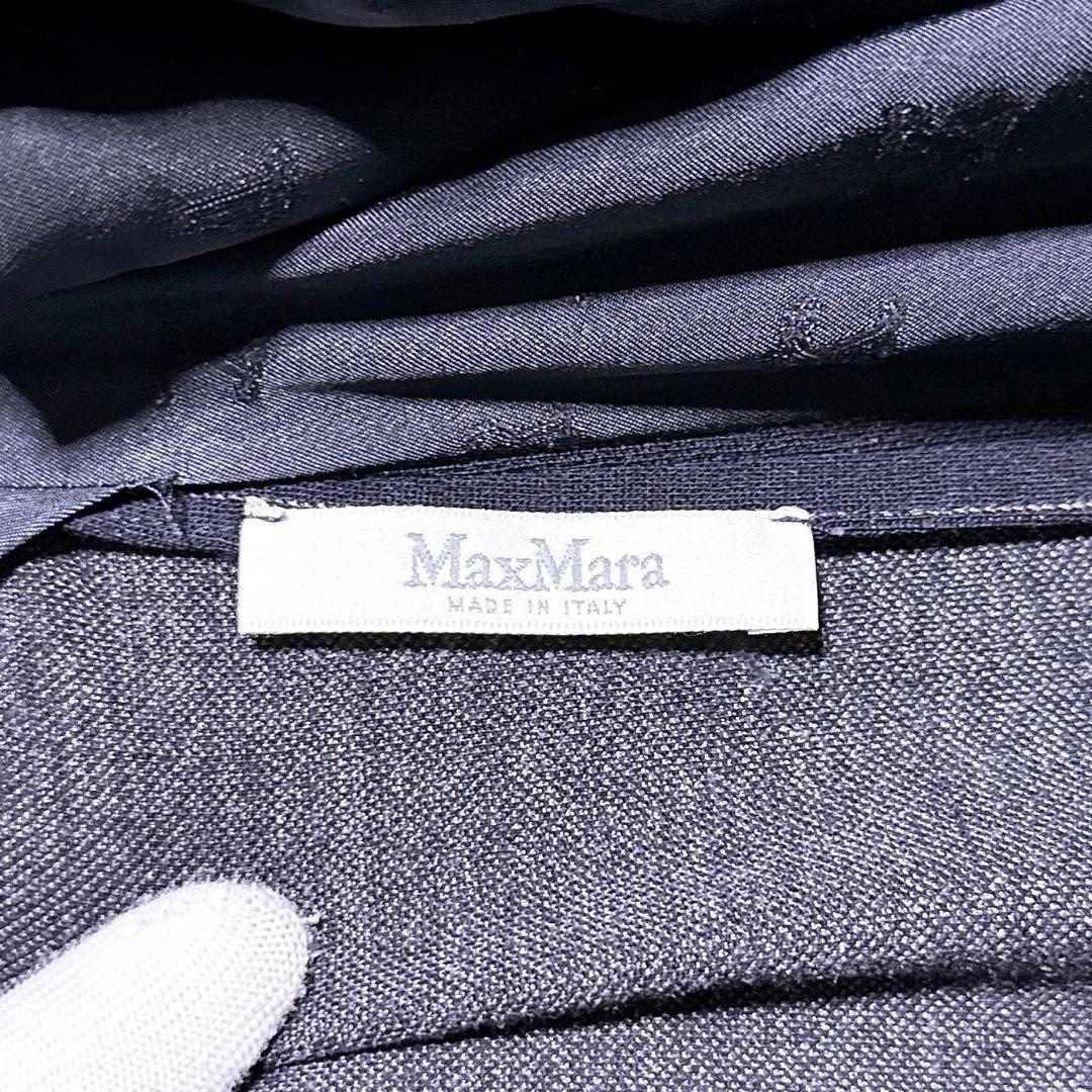 2XL【未使用】Max Mara テーラードジャケット モノグラム ストライプ