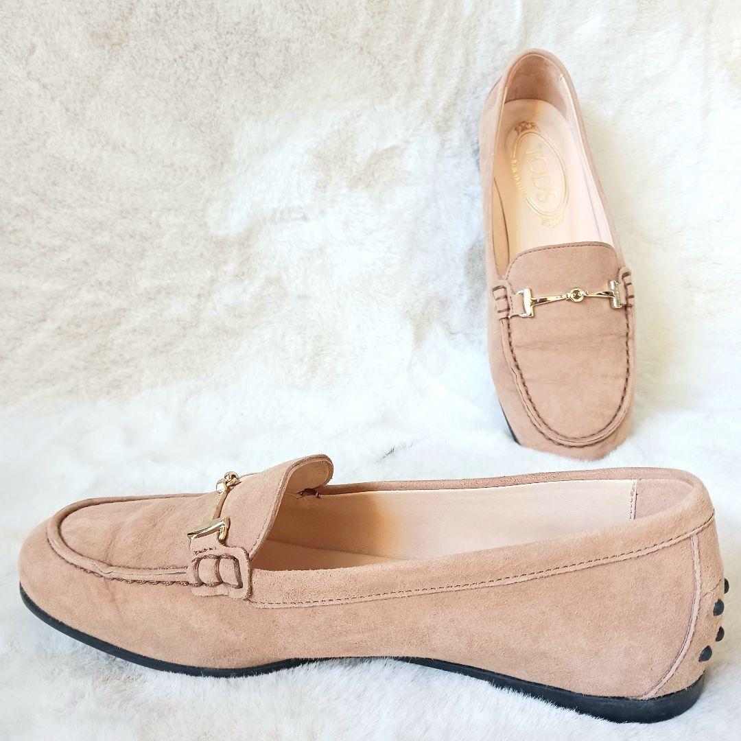 TOD'S　トッズ　ローファー　ビットローファー　金具　スリッポン　革　23cm
