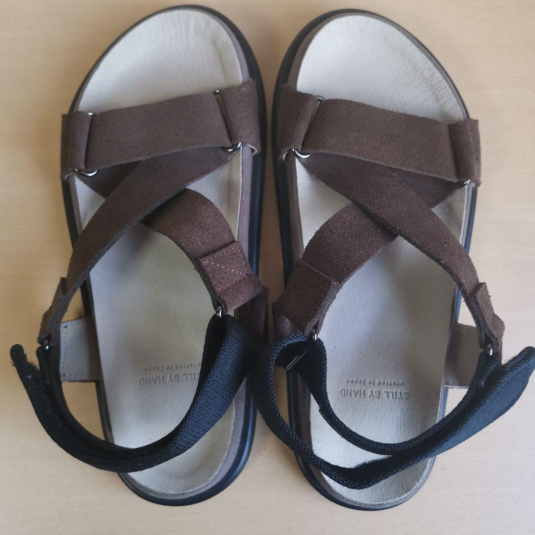 スティルバイハンド スエードストラップ サンダル　ブラウン　GD01222