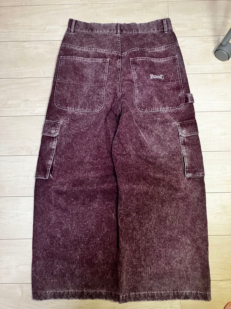 BlessU カーゴパンツ ワインレッド M