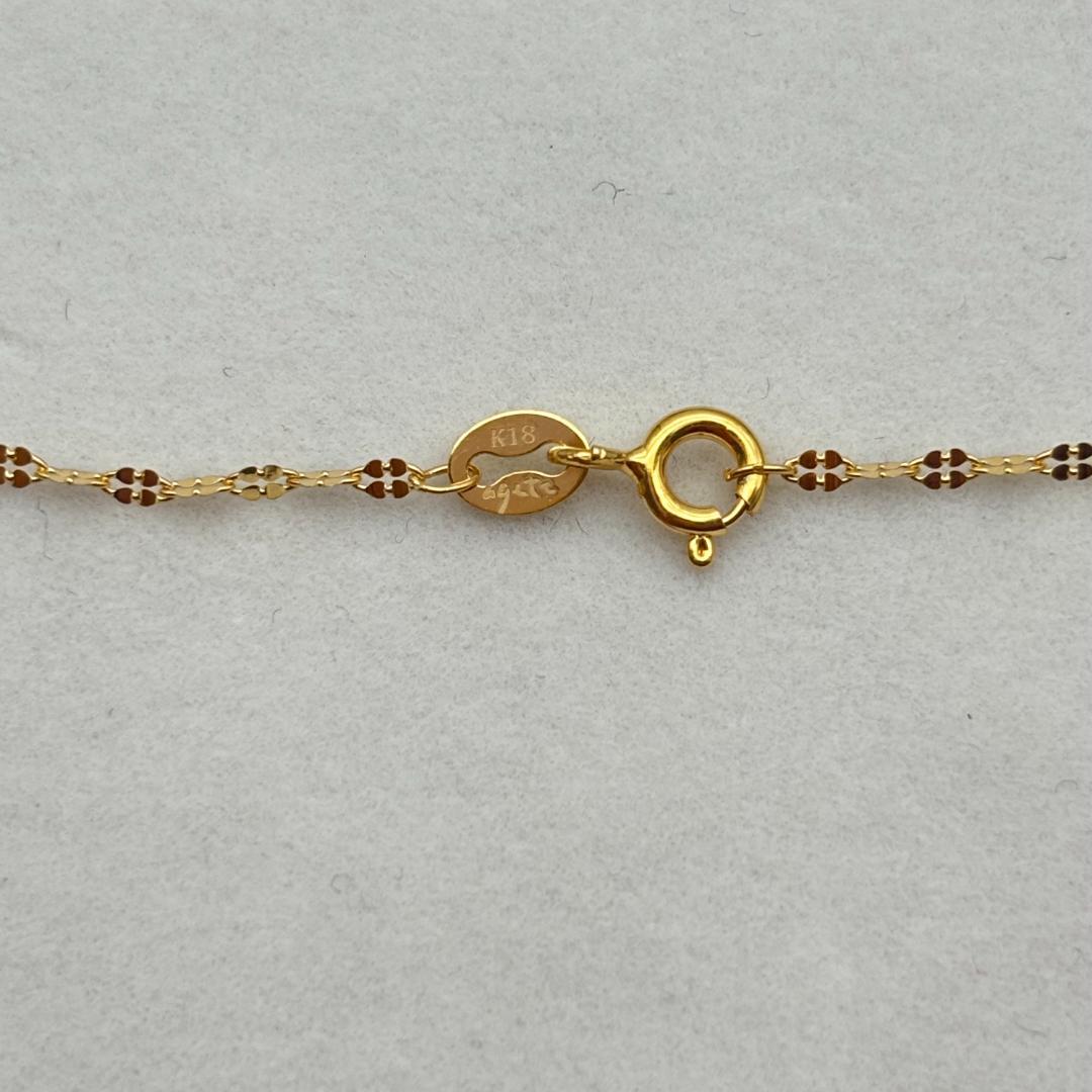 極美品ネックレスK18金 イエロー ゴールド K18刻印有り