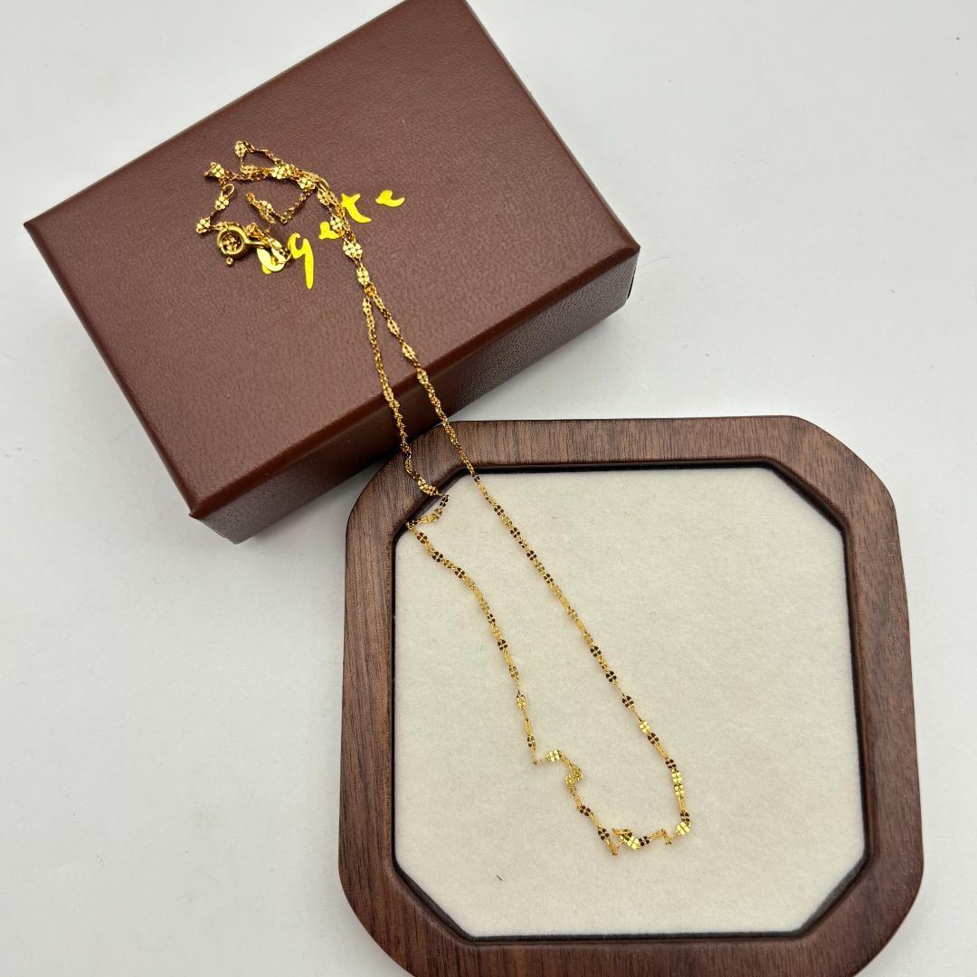 極美品ネックレスK18金 イエロー ゴールド K18刻印有り