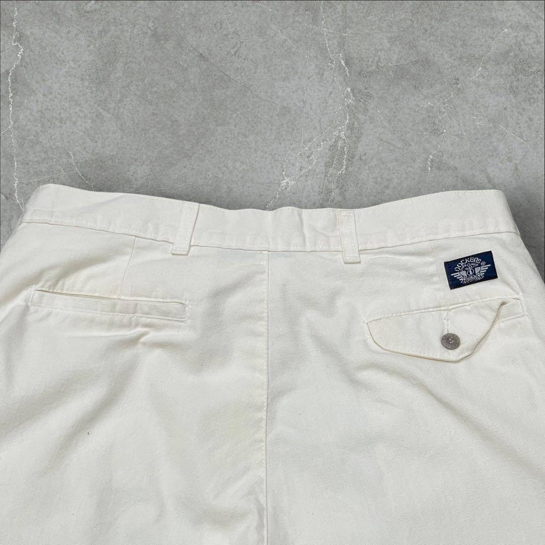 レア USA製 リーバイス ドッカーズ 2タック コットン リネン スラックス