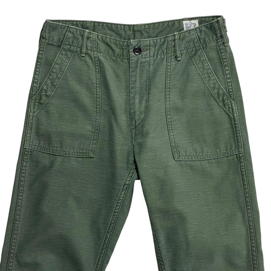 orslow コットン ベイカーパンツ M スリム クロップド丈 テーパード