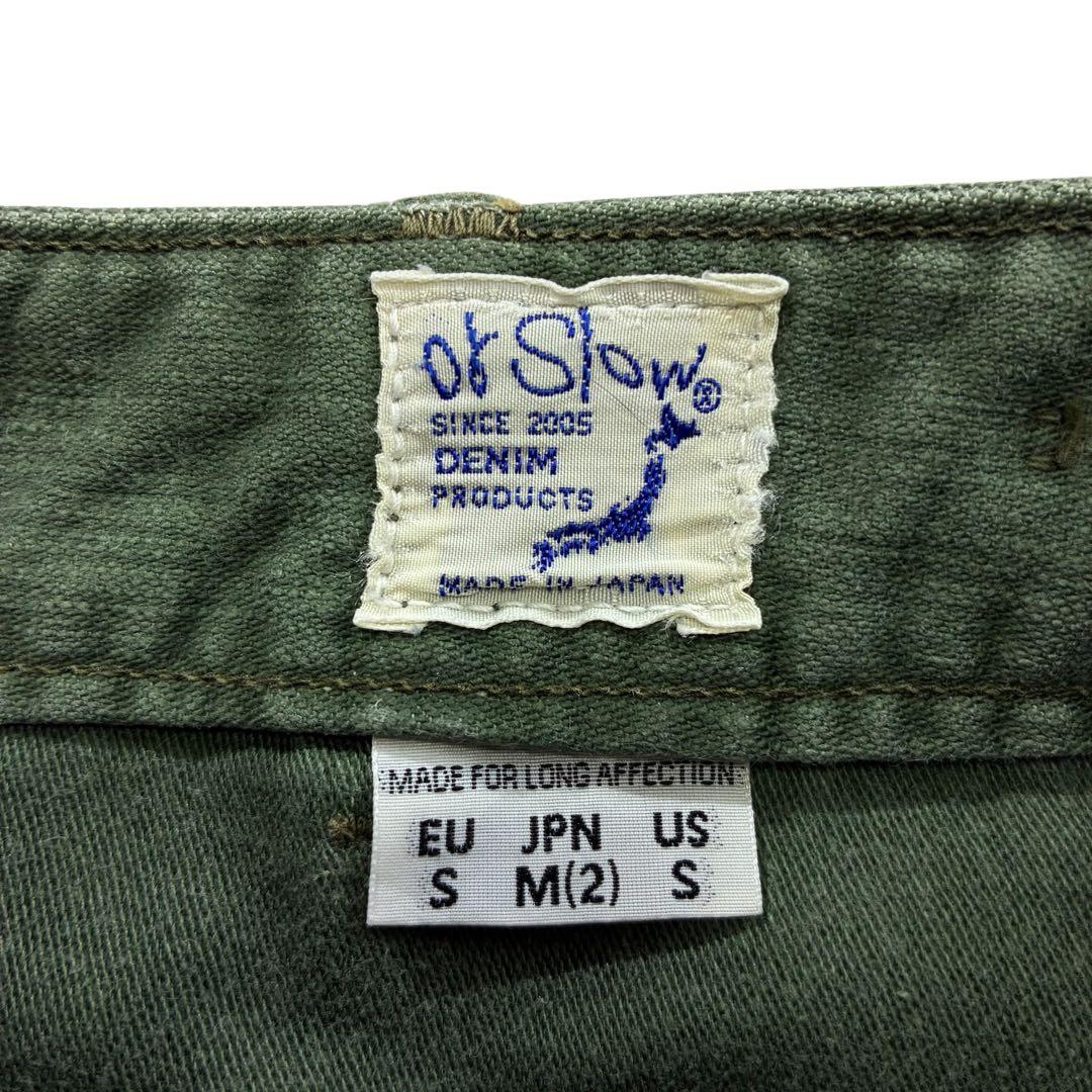 orslow コットン ベイカーパンツ M スリム クロップド丈 テーパード